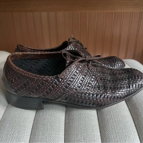 Bally | Shoes | Vintage Bally Woven Leather Loafers | Poshmark display picture 2